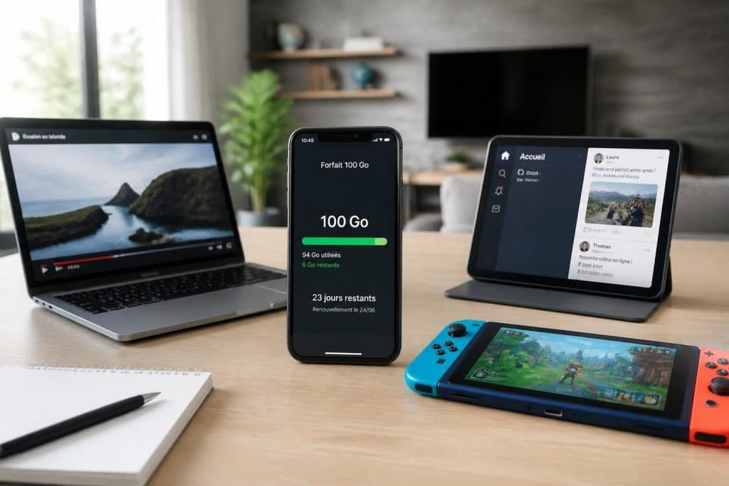 découvrez combien de temps votre forfait internet de 100 go peut réellement durer selon votre utilisation quotidienne et optimisez votre consommation pour profiter pleinement de votre connexion.