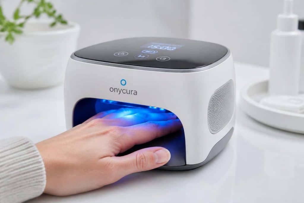 orthovital est un appareil innovant utilisant la lumière bleue pour traiter efficacement et rapidement les mycoses des ongles, offrant une solution sûre et non invasive.