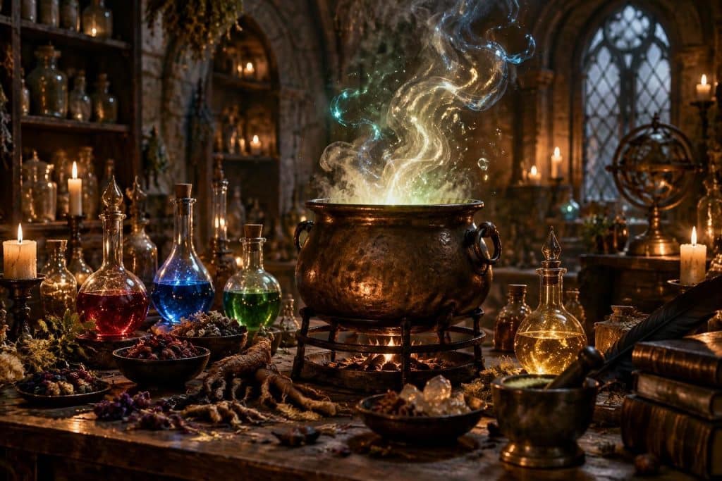découvrez les potions incontournables de harry potter : ingrédients, recettes et effets magiques pour maîtriser les breuvages les plus célèbres du monde des sorciers.